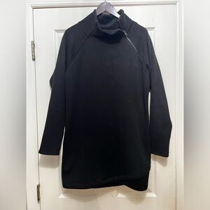 Athleta Sweatshirt Dress, Black, Size M